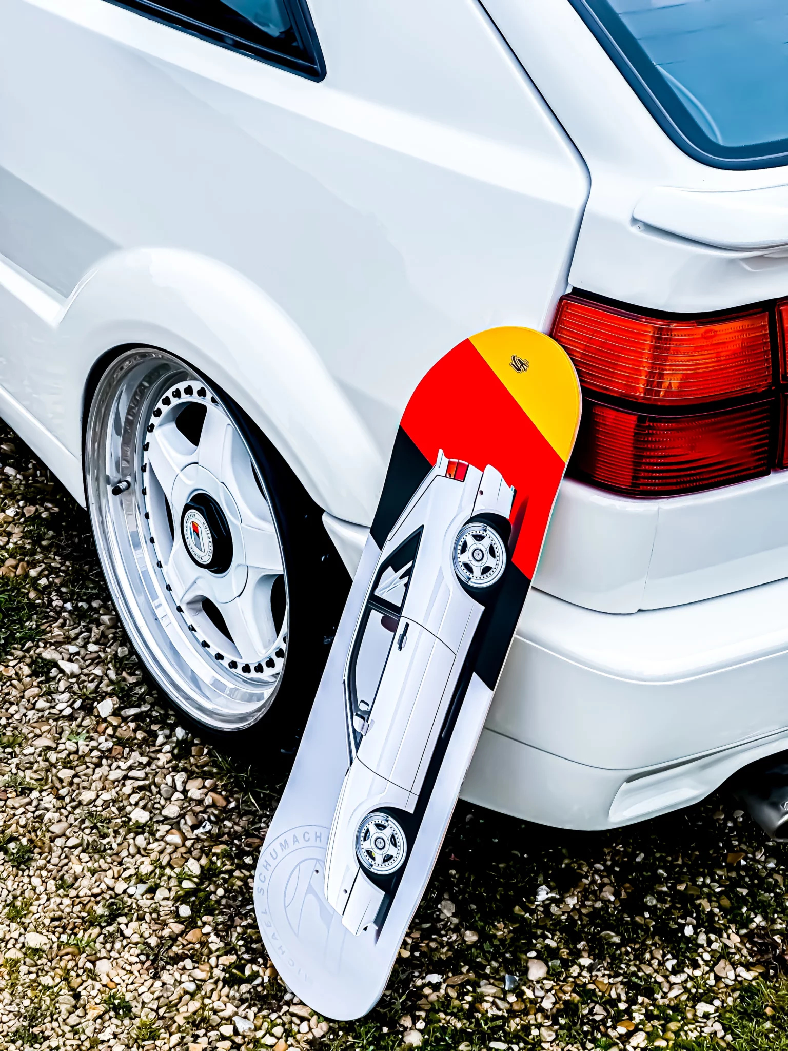 Planche de skate voiture VW Corrado G60