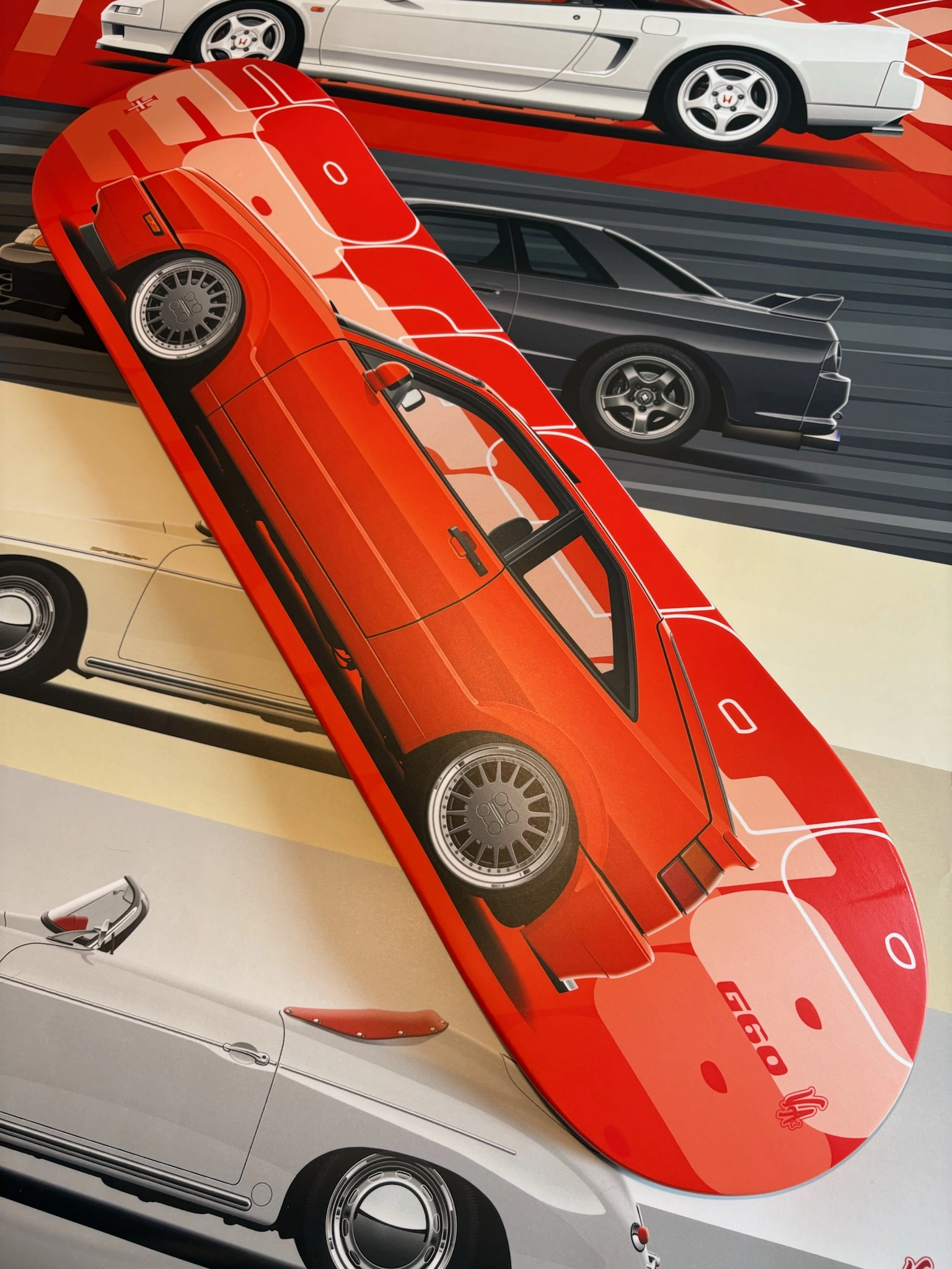 Planche de skate voiture VW Corrado G60