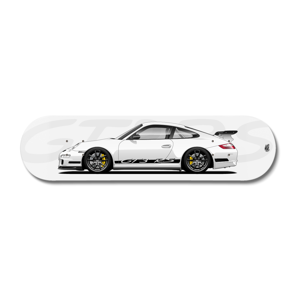 Planche Porsche 997 GT3 RS Blanc