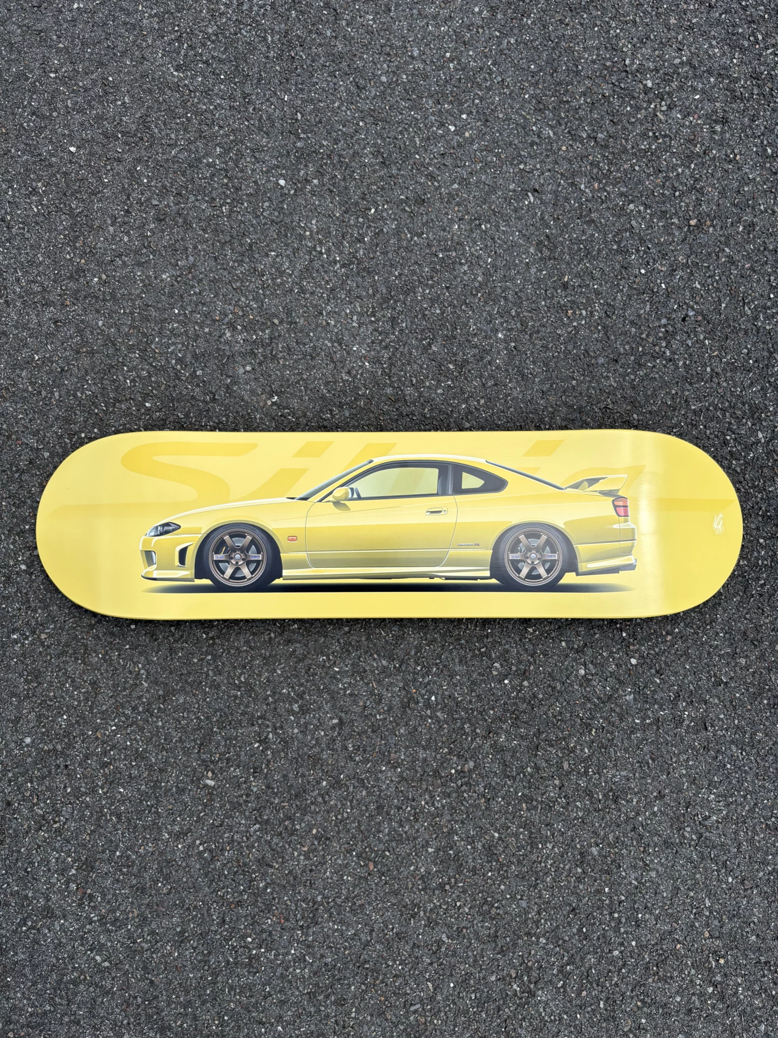 Planche Nissan Silvia S15 jaune