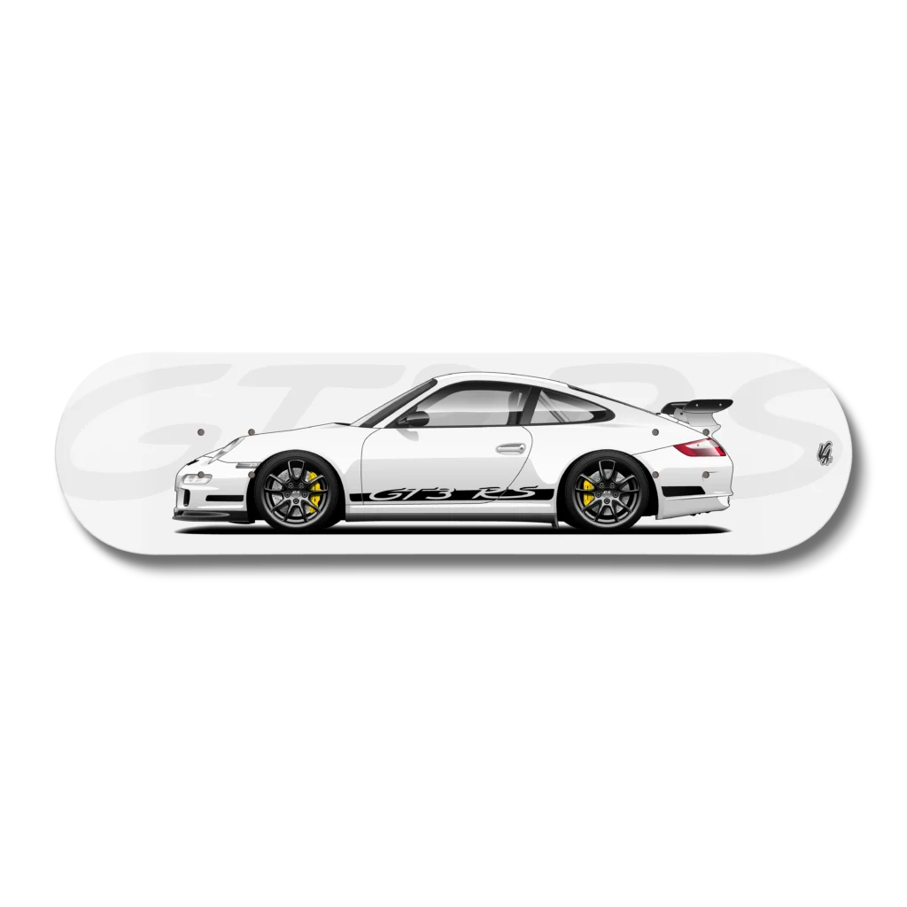 Planche Porsche 997 GT3 RS Blanc