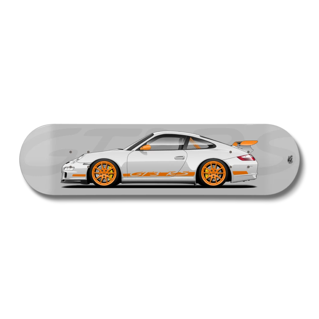 Planche Porsche 997 GT3 RS Gris Arctique