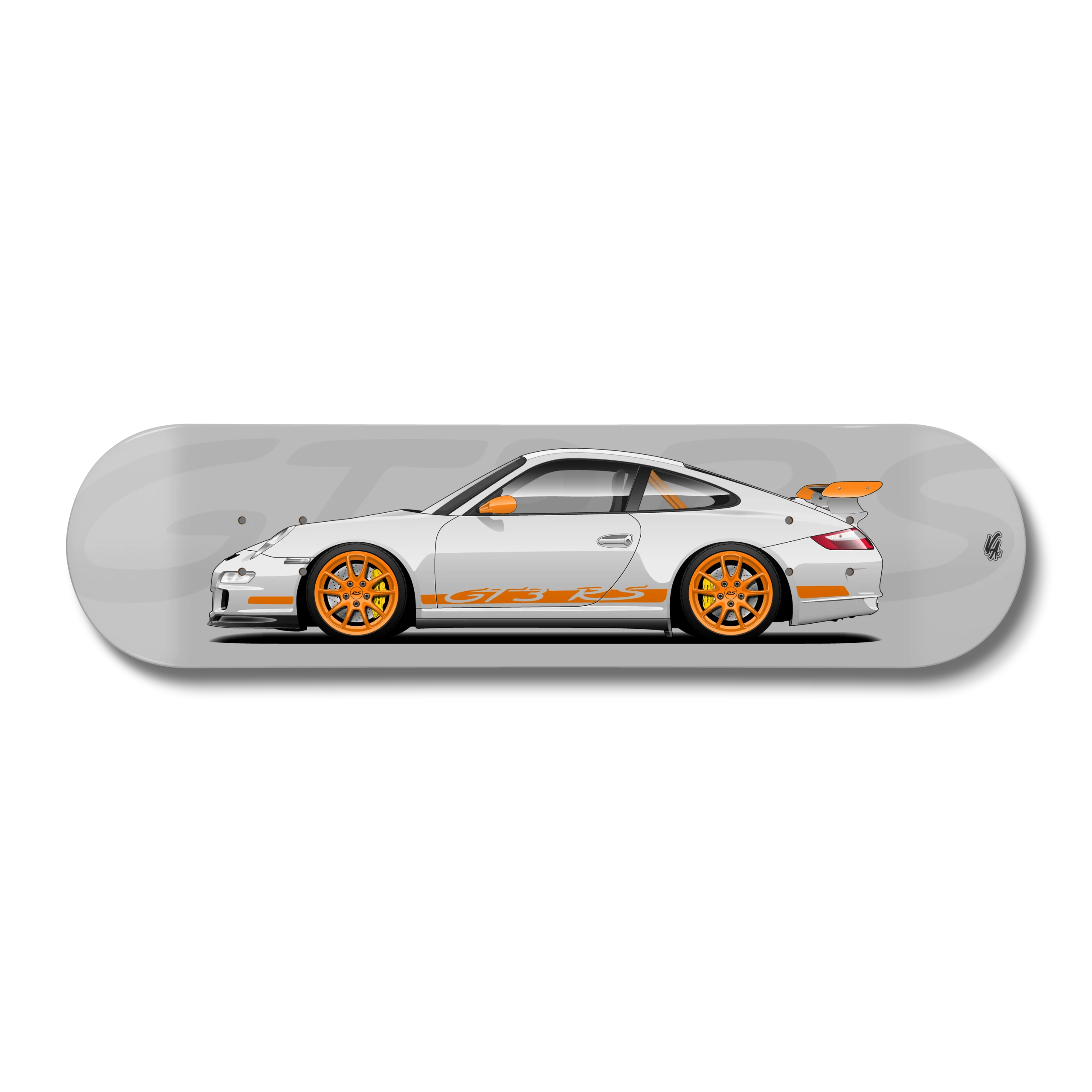 Planche Porsche 997 GT3 RS Gris Arctique