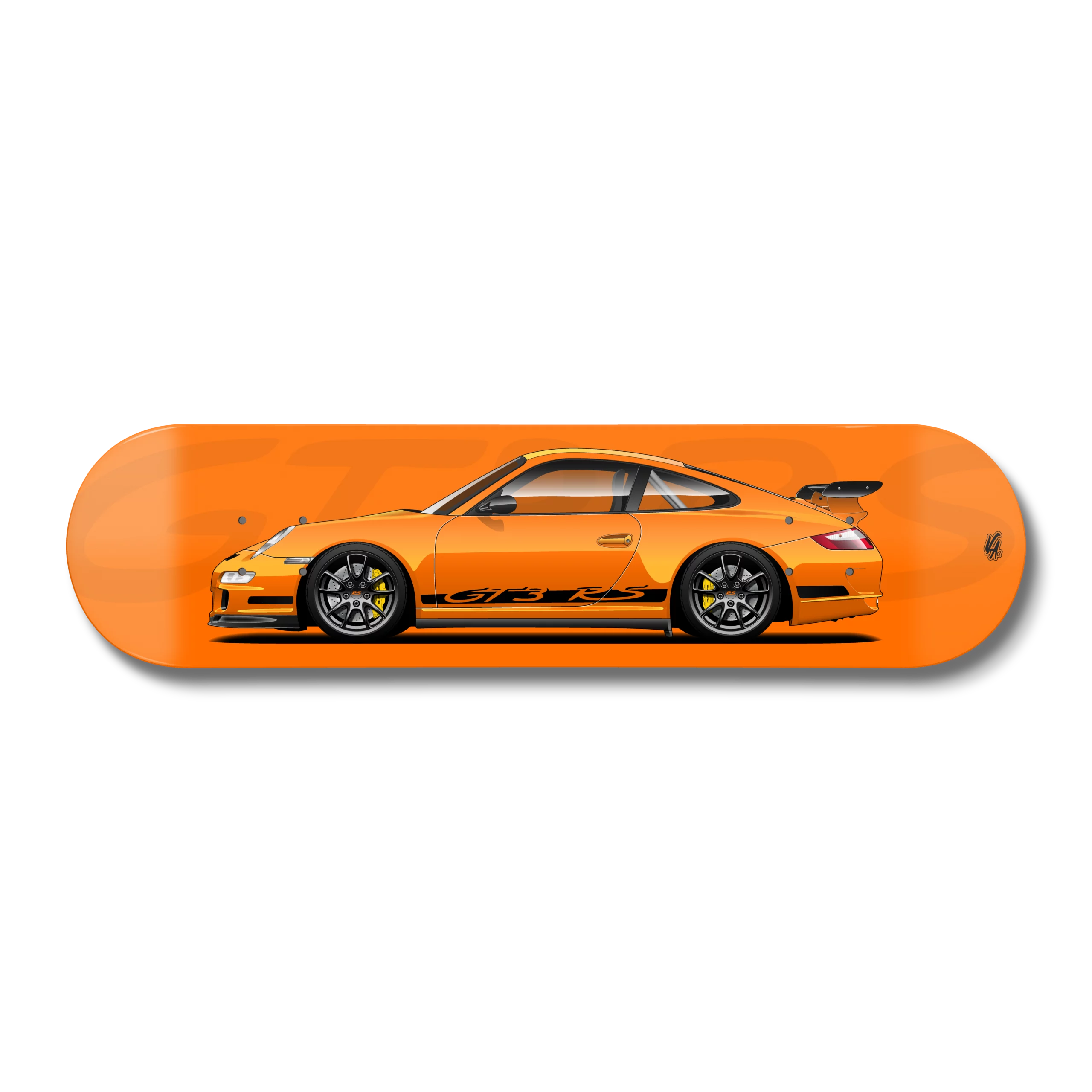 Planche Porsche 997 GT3 RS Orange