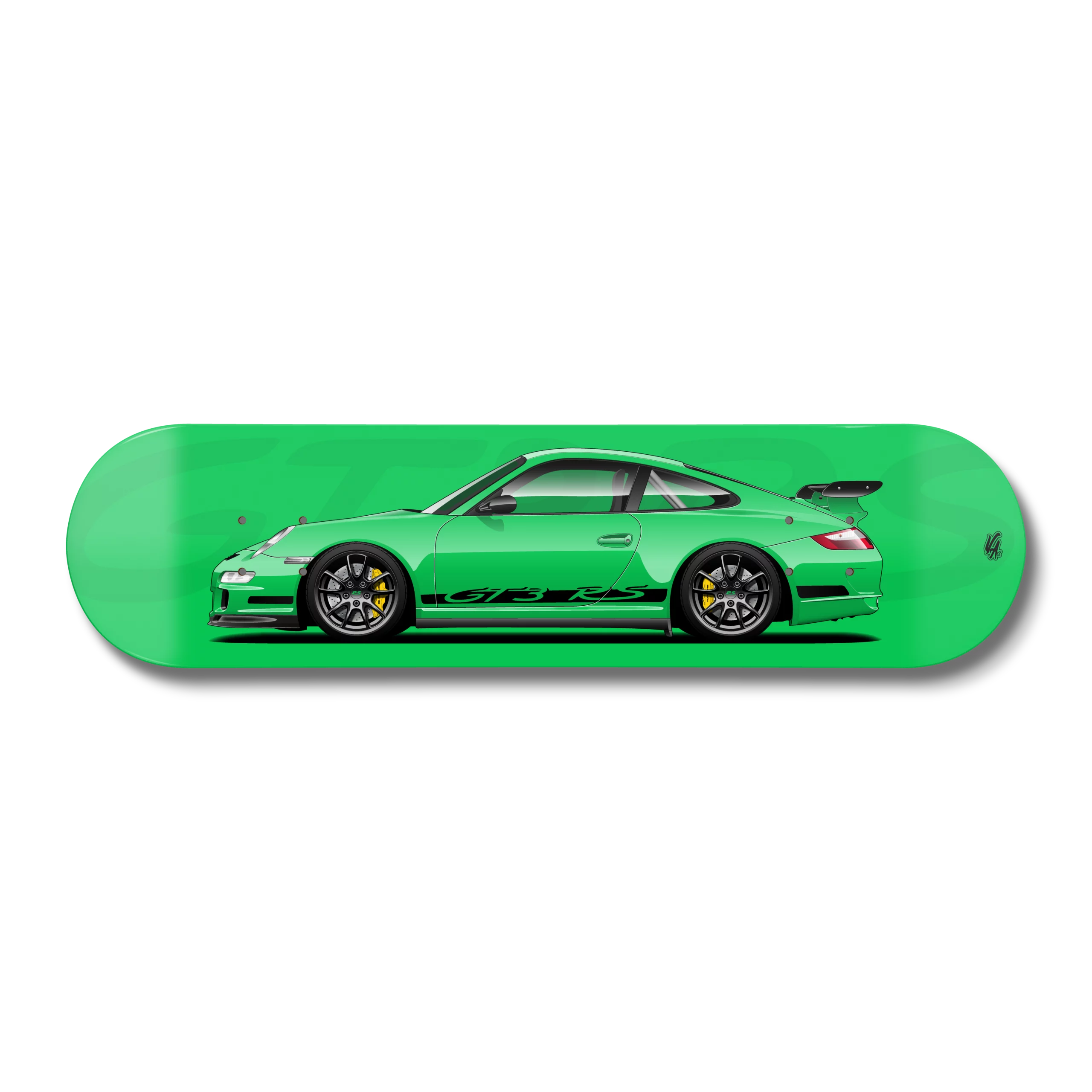 Planche Porsche 997 GT3 RS Vert