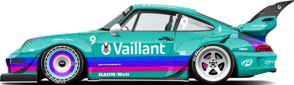 Porsche RWB illustration