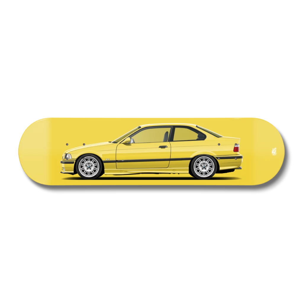 Planche BMW M3 E36 Jaune Dakar