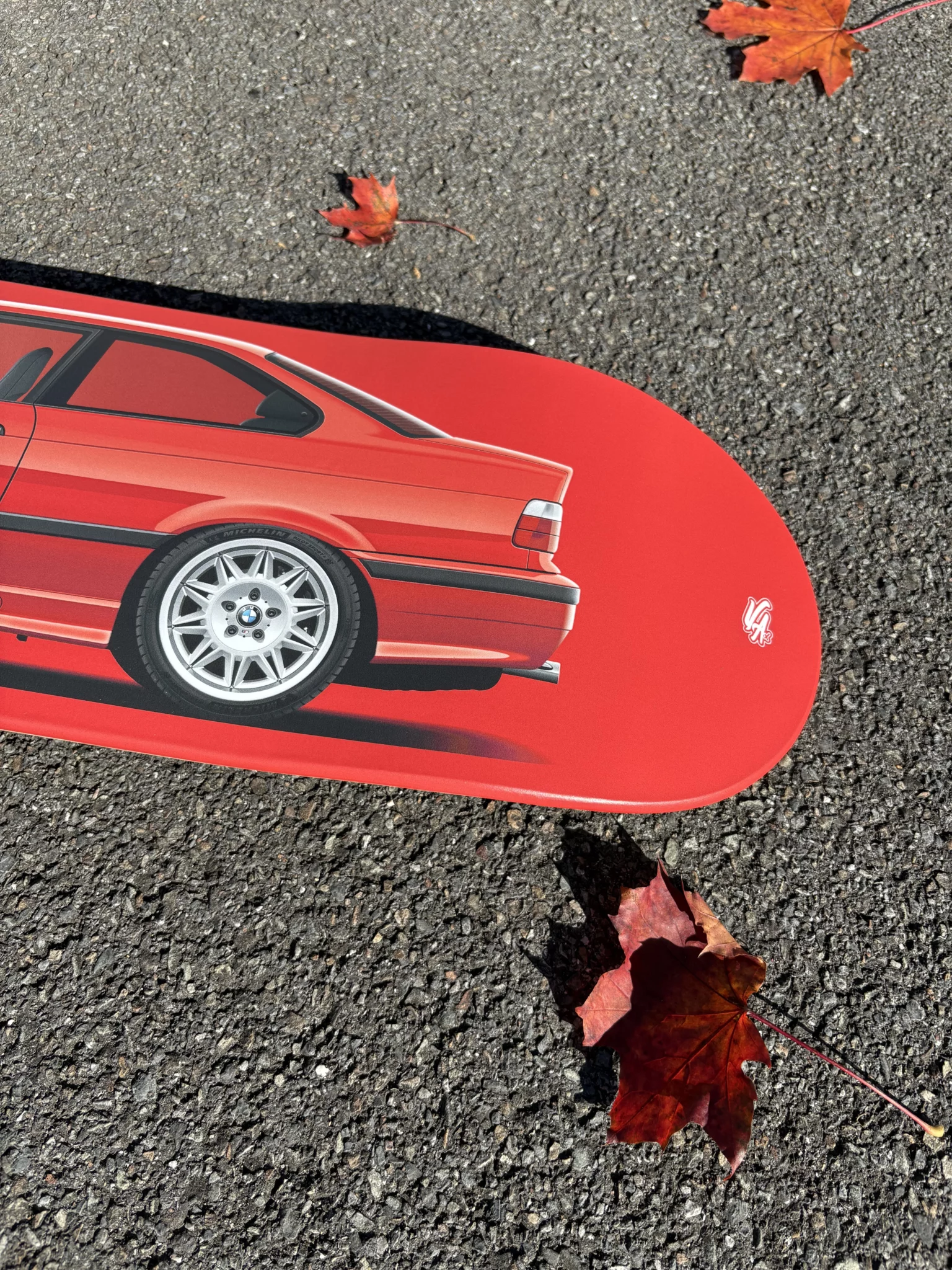 Planche BMW M3 E36 rouge imola