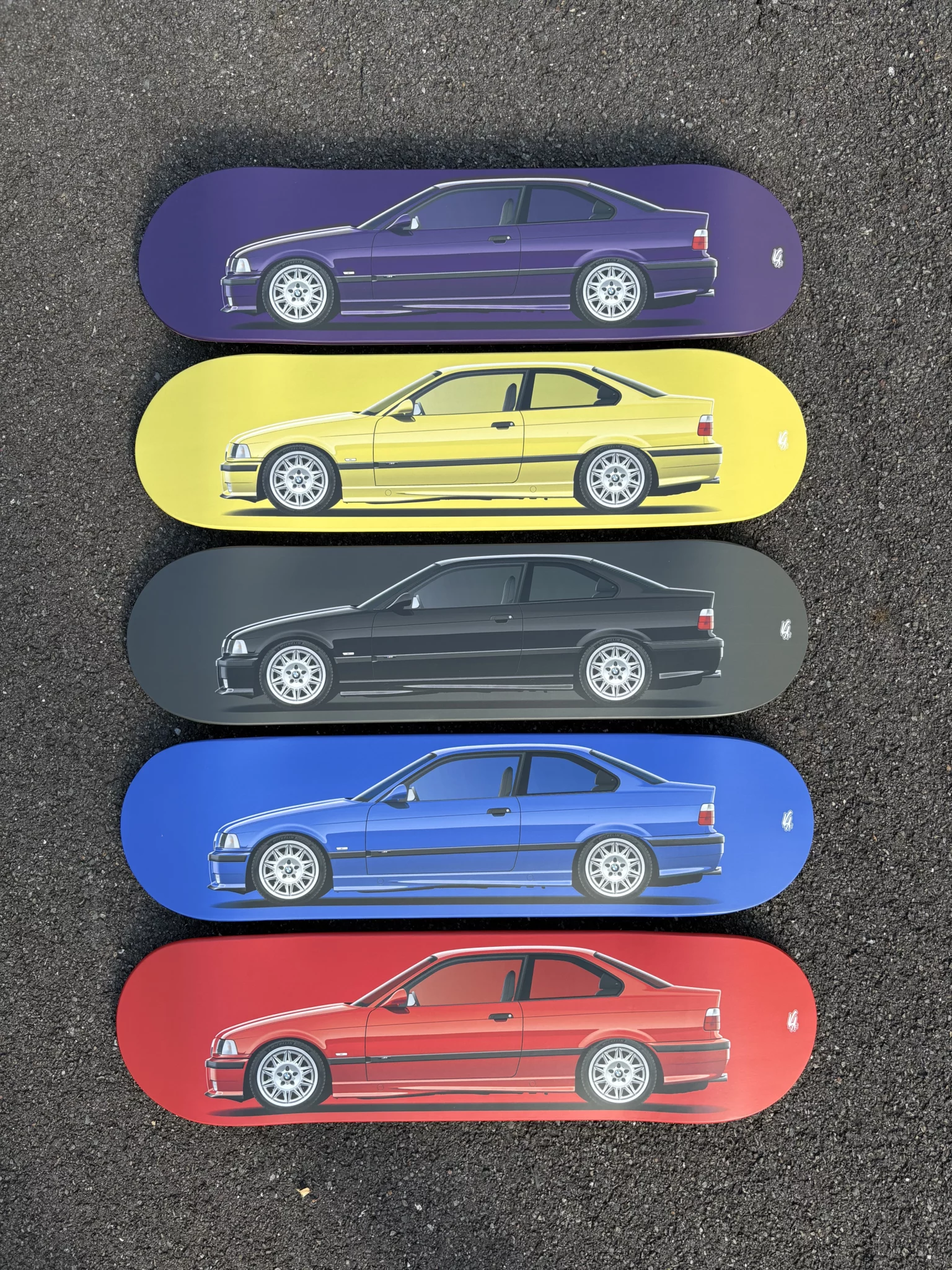 Planche BMW M3 E36 colors