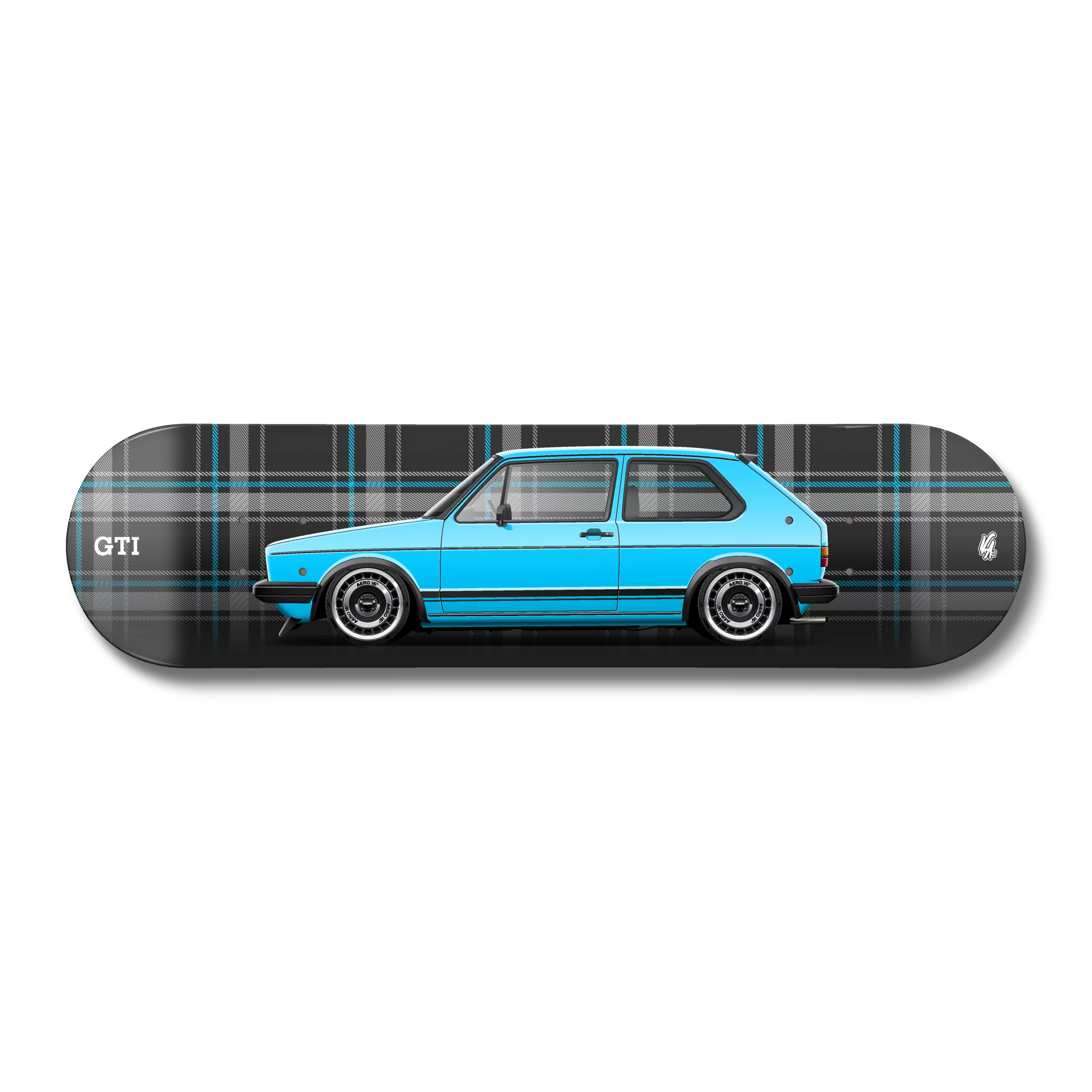 Planche VW Golf 1 GTI bleu miami