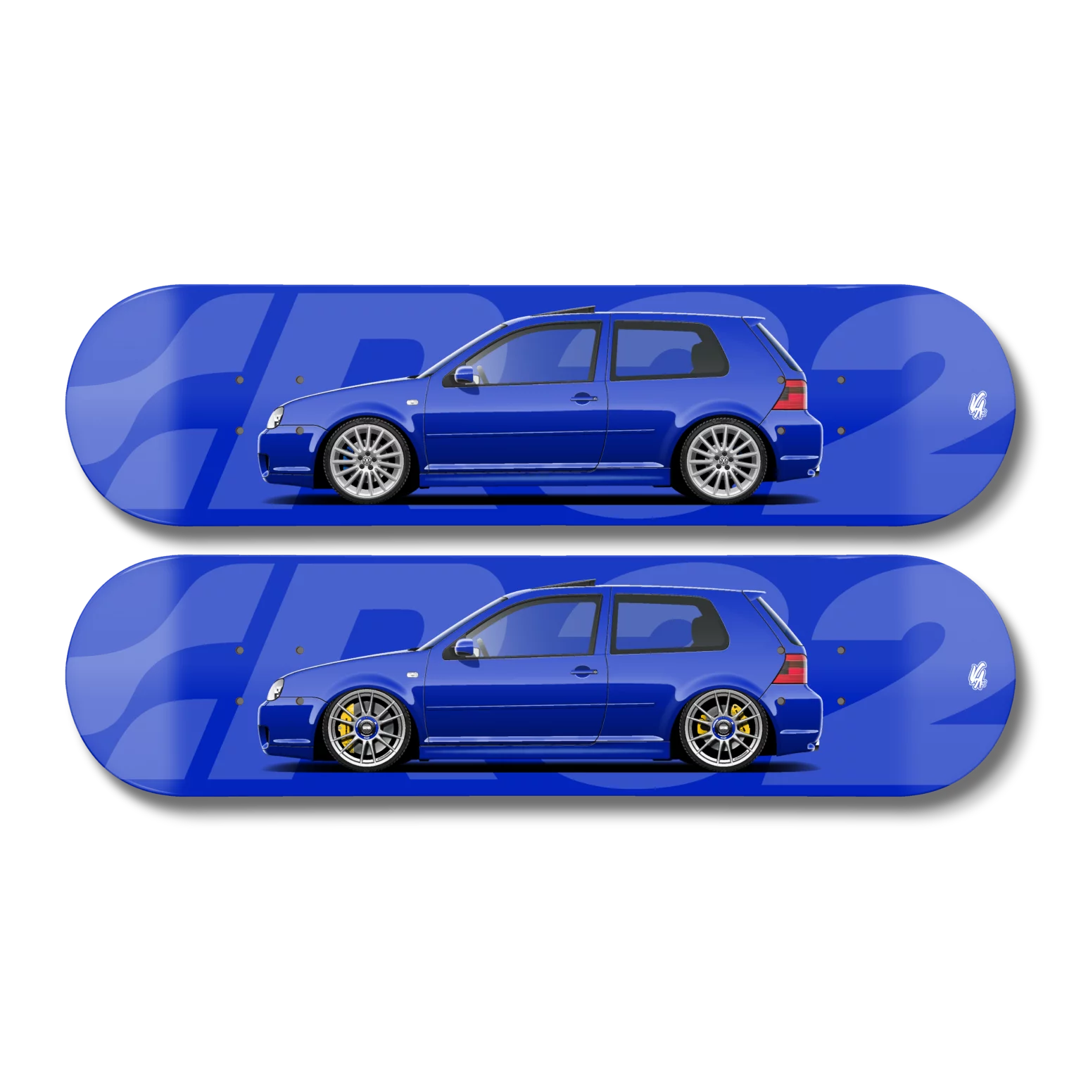VW Golf MK4 R32 Deep Blue stance