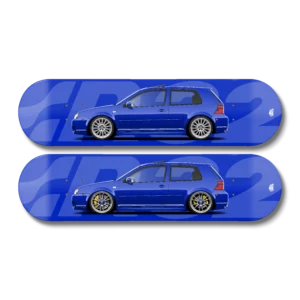 VW Golf MK4 R32 Deep Blue stance
