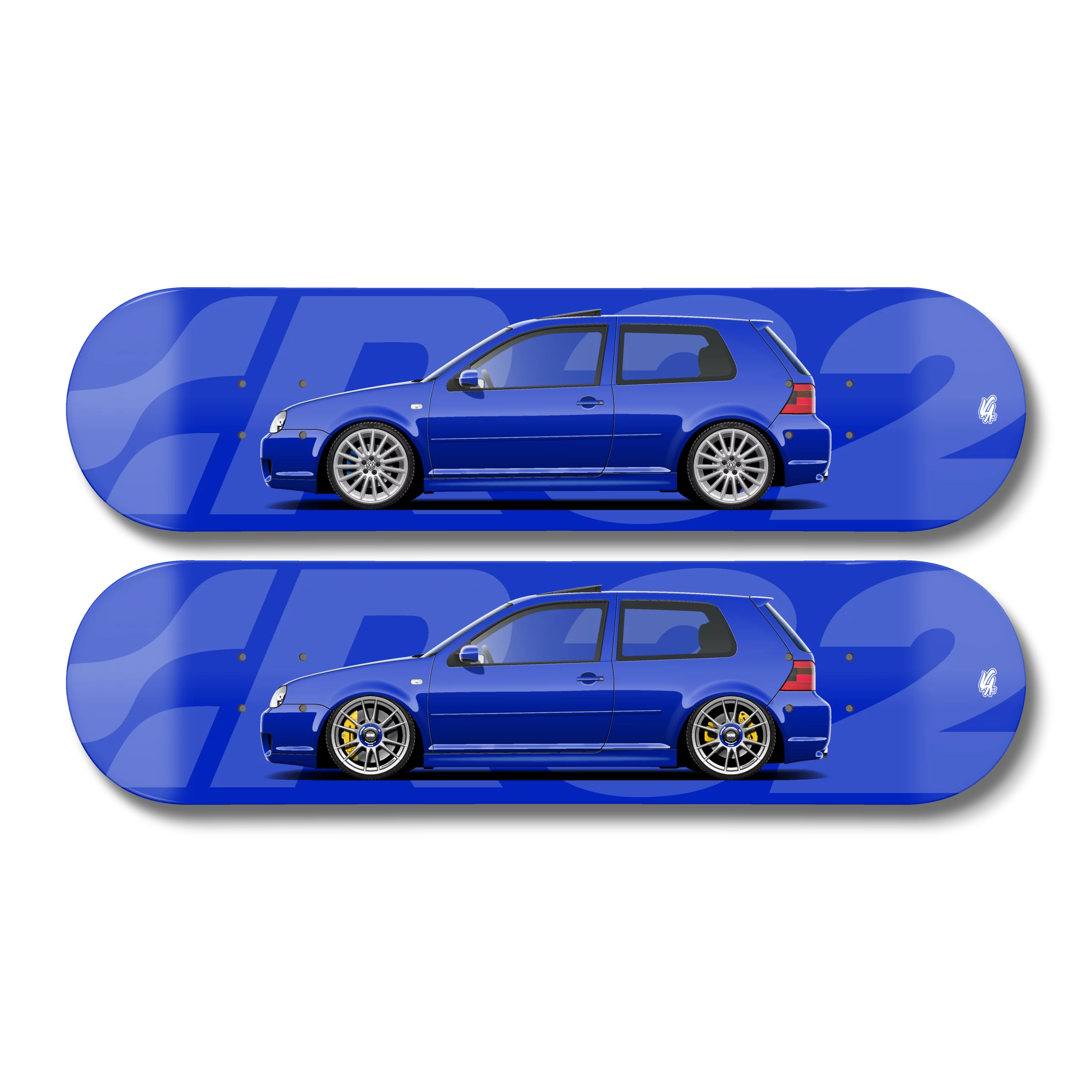 VW Golf MK4 R32 Deep Blue stance