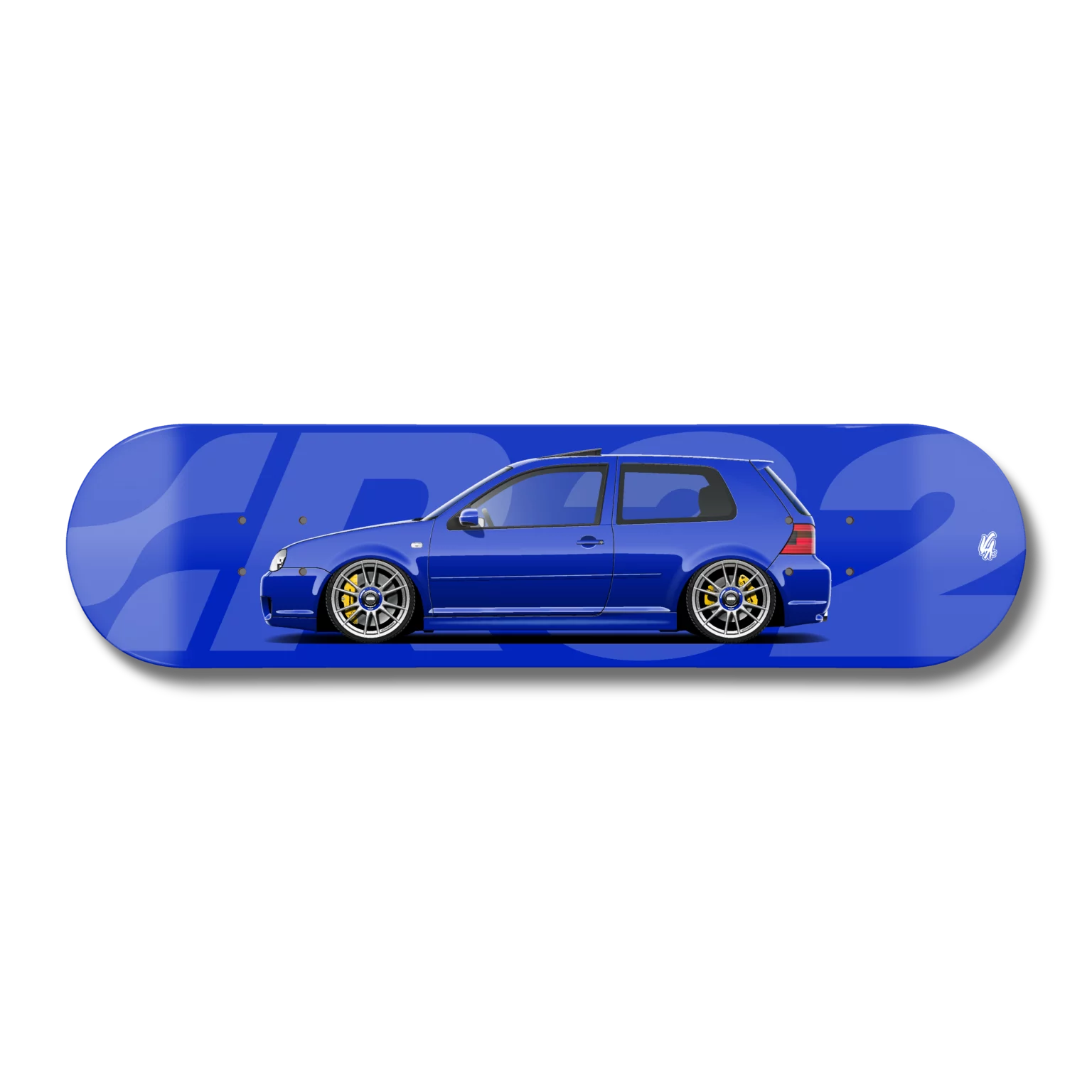 VW Golf MK4 R32 Deep Blue stance