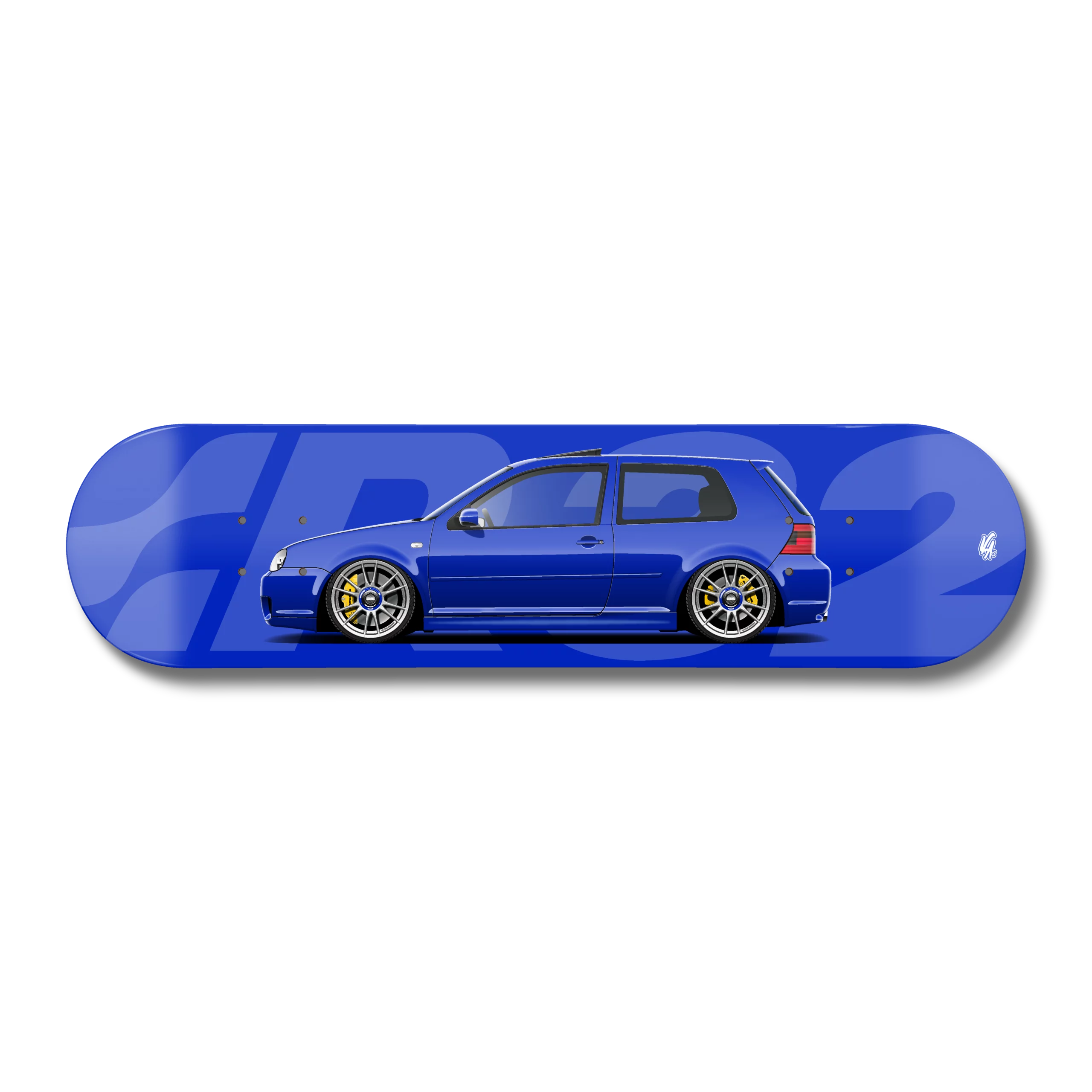 VW Golf MK4 R32 Deep Blue stance