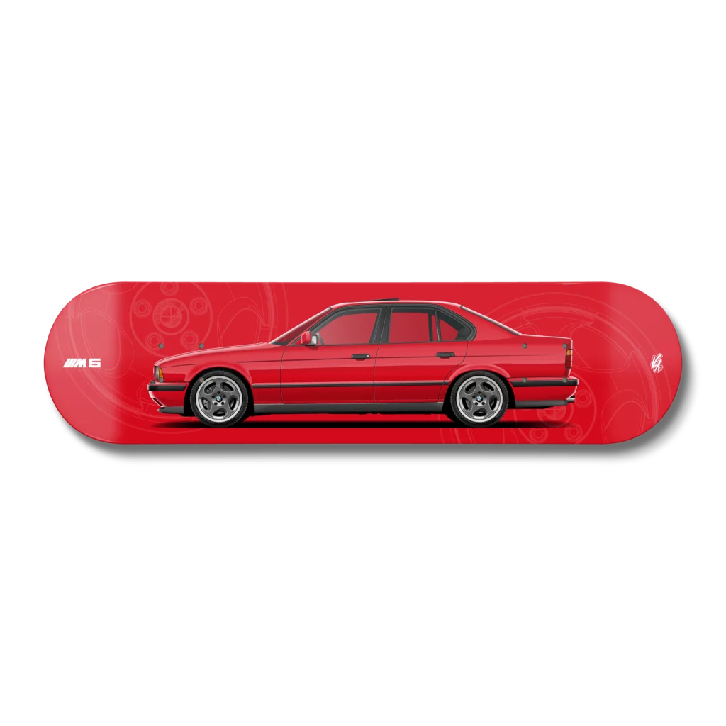 Planche BMW M5 E34 Rouge Imola