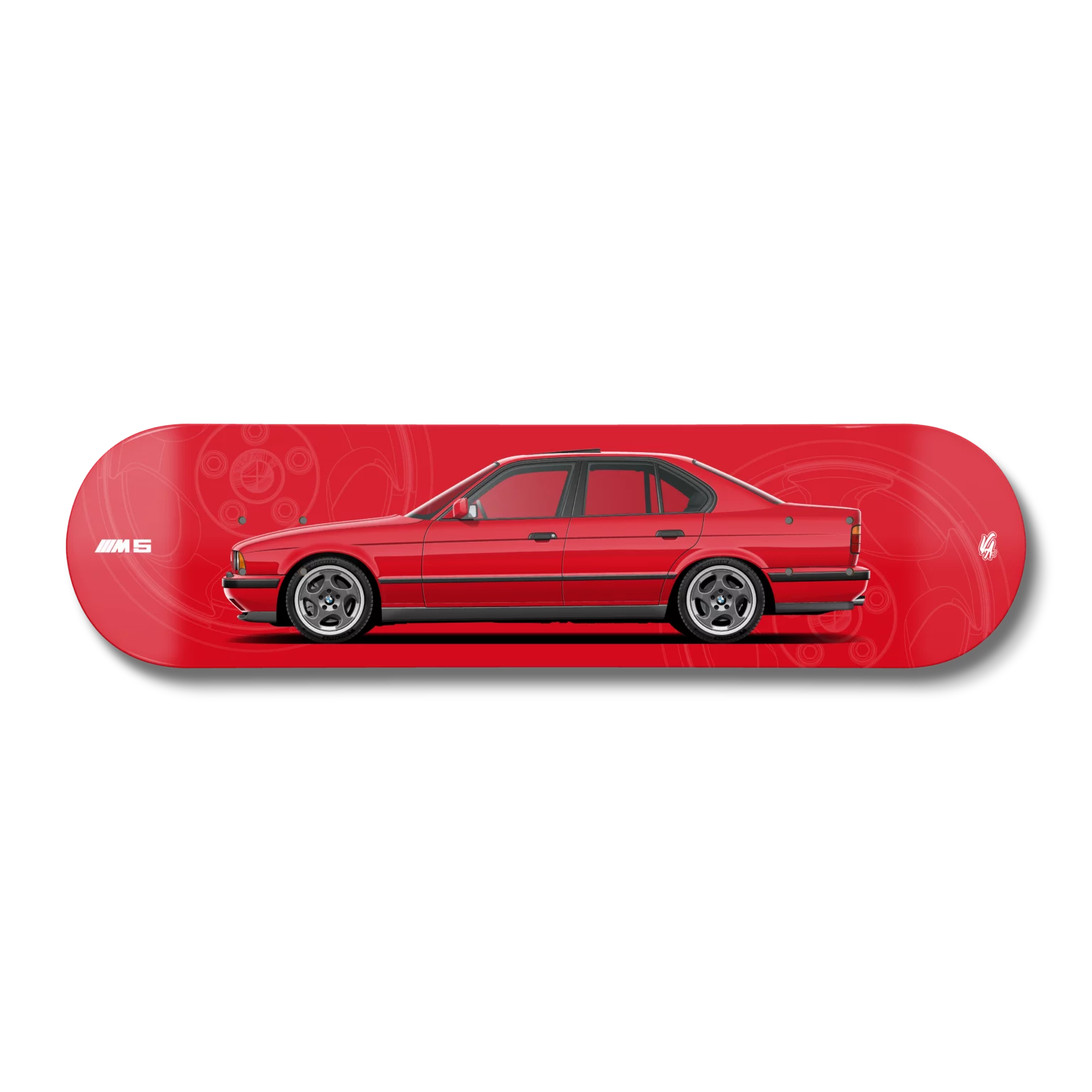 Planche BMW M5 E34 Rouge Imola