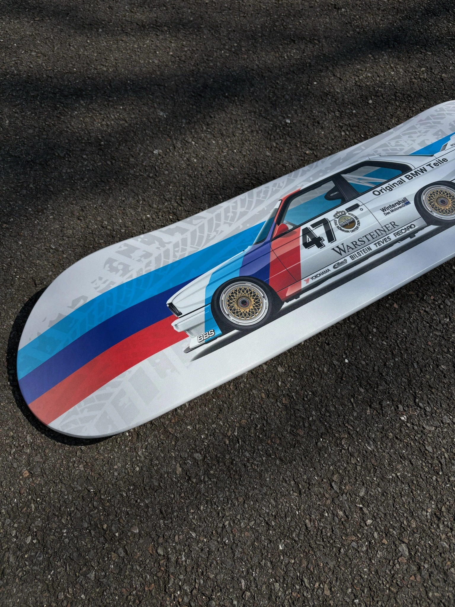 Planche de skate voiture BMW M3 E30 DTM