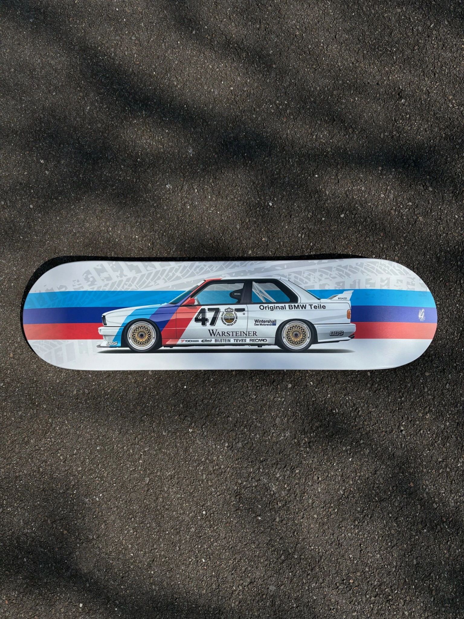 Planche de skate voiture BMW M3 E30 DTM