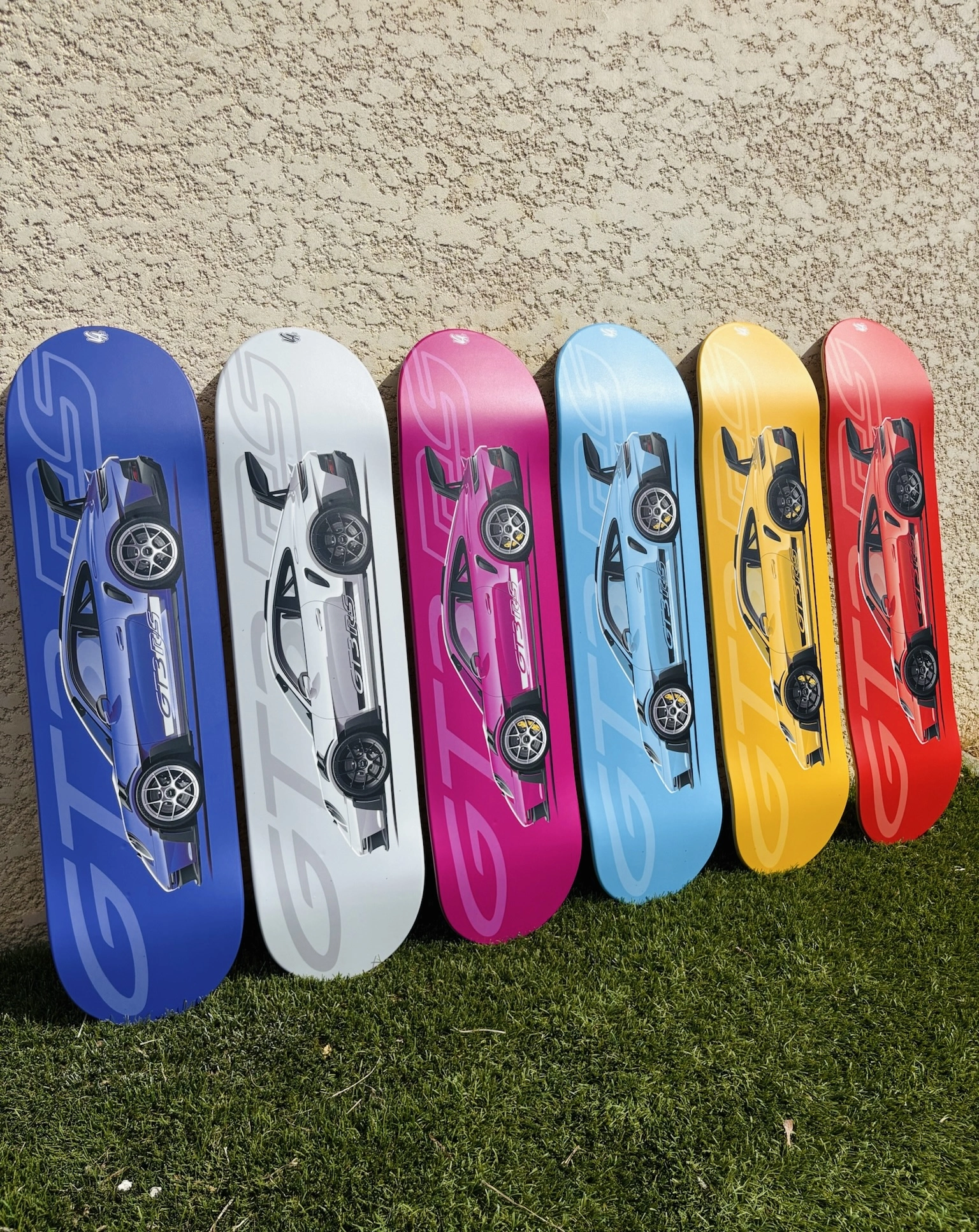 Planche de skate Porsche 992 GT3 RS all colors