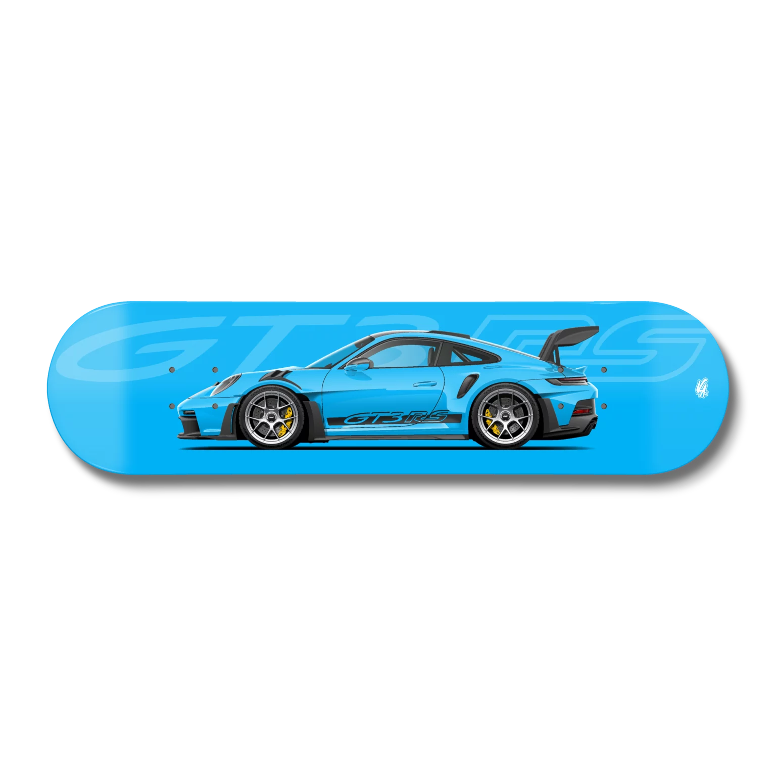 Planche Porsche 992 GT3 RS Miami Blue
