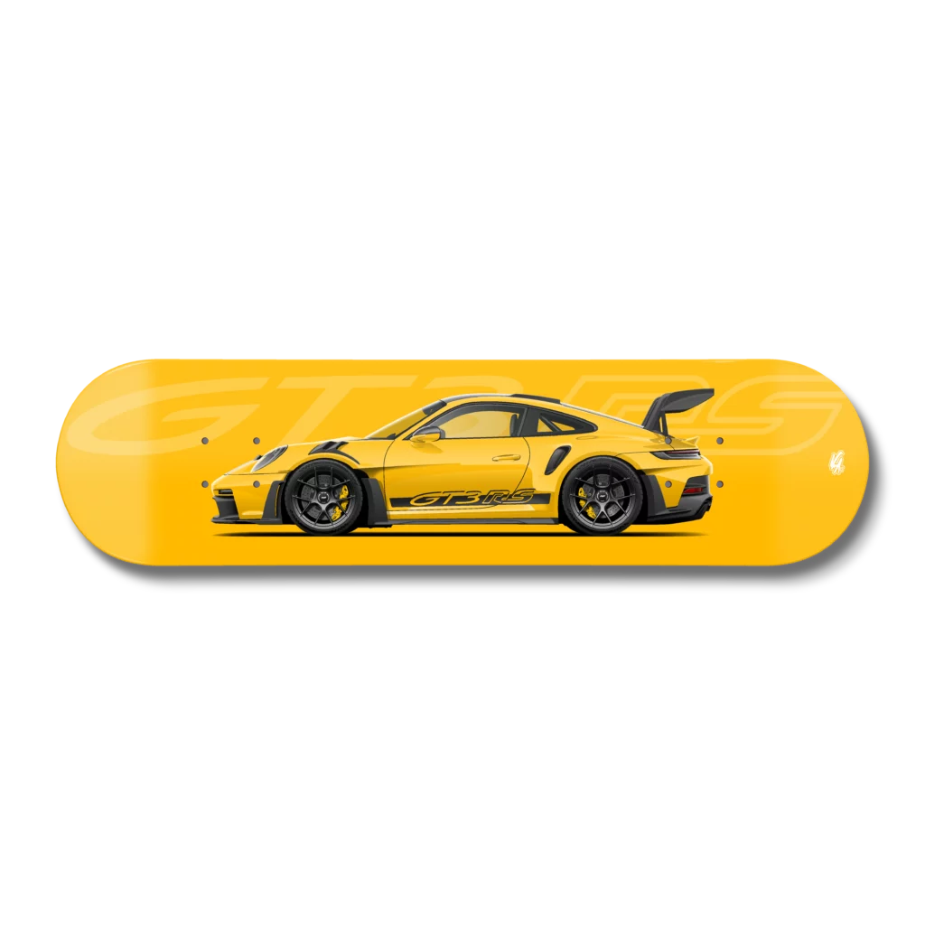 Planche Porsche 992 GT3 RS Signal Yellow