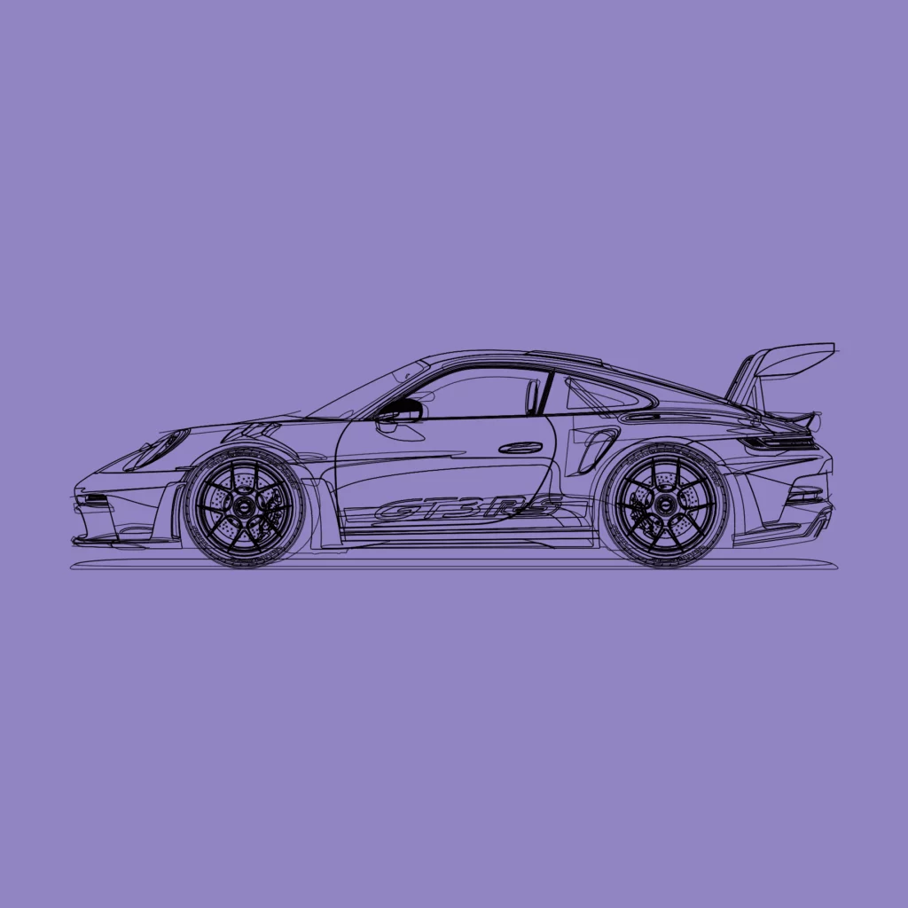 Esquisse Porsche 992 GT3 RS